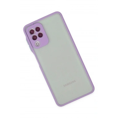 Mey İthalat®  Samsung Galaxy A22 Kılıf Montreal Silikon Kapak - Mor