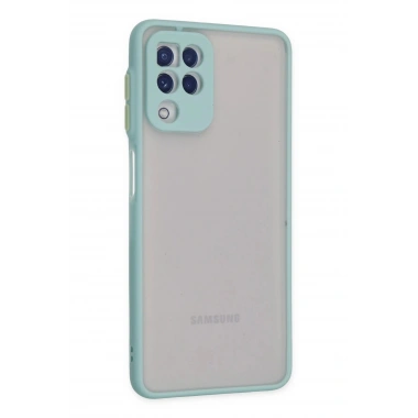 Mey İthalat®  Samsung Galaxy A22 Kılıf Montreal Silikon Kapak - Turkuaz
