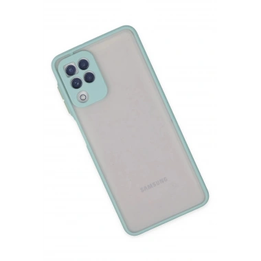 Mey İthalat®  Samsung Galaxy A22 Kılıf Montreal Silikon Kapak - Turkuaz