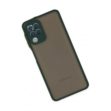 Mey İthalat®  Samsung Galaxy A22 Kılıf Montreal Silikon Kapak - Yeşil
