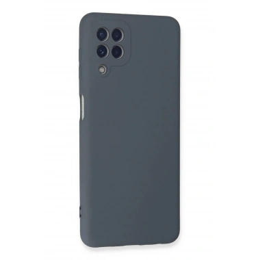 Mey İthalat®  Samsung Galaxy A22 Kılıf Nano içi Kadife Silikon - Gri