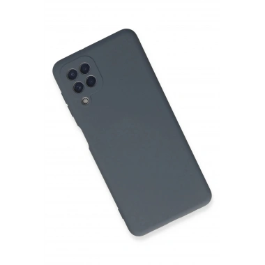 Mey İthalat®  Samsung Galaxy A22 Kılıf Nano içi Kadife Silikon - Gri