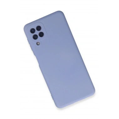 Mey İthalat®  Samsung Galaxy A22 Kılıf Nano içi Kadife Silikon - Lila