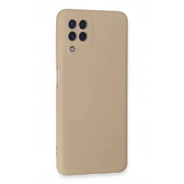Mey İthalat®  Samsung Galaxy A22 Kılıf Nano içi Kadife Silikon - Pudra