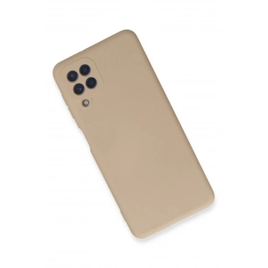 Mey İthalat®  Samsung Galaxy A22 Kılıf Nano içi Kadife Silikon - Pudra