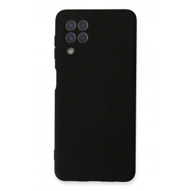 Mey İthalat®  Samsung Galaxy A22 Kılıf Nano içi Kadife Silikon - Siyah