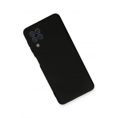 Mey İthalat®  Samsung Galaxy A22 Kılıf Nano içi Kadife Silikon - Siyah