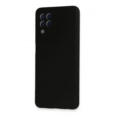 Mey İthalat®  Samsung Galaxy A22 Kılıf Nano içi Kadife Silikon - Siyah