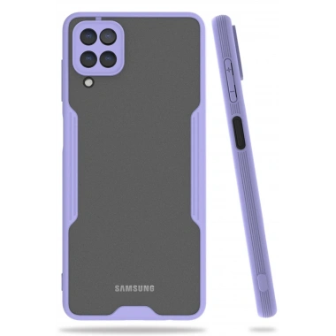 Mey İthalat®  Samsung Galaxy A22 Kılıf Platin Silikon - Lila
