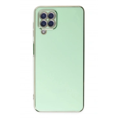 Mey İthalat®  Samsung Galaxy A22 Kılıf Volet Silikon - Açık Yeşil
