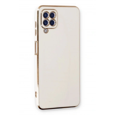 Mey İthalat®  Samsung Galaxy A22 Kılıf Volet Silikon - Beyaz