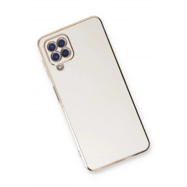 Mey İthalat®  Samsung Galaxy A22 Kılıf Volet Silikon - Beyaz