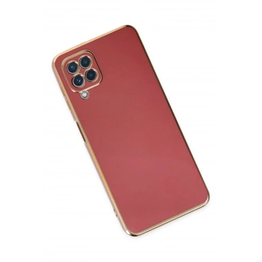 Mey İthalat®  Samsung Galaxy A22 Kılıf Volet Silikon - Kırmızı