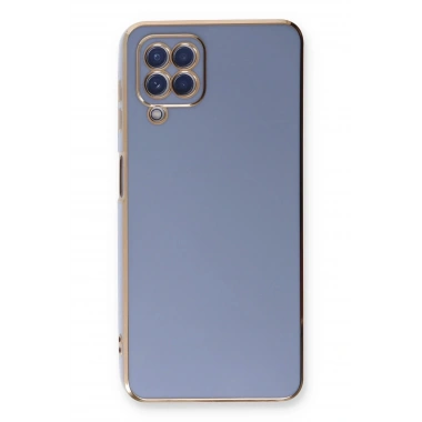 Mey İthalat®  Samsung Galaxy A22 Kılıf Volet Silikon - Mavi