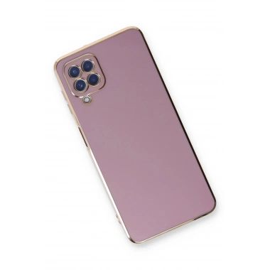 Mey İthalat®  Samsung Galaxy A22 Kılıf Volet Silikon - Mor