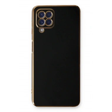 Mey İthalat®  Samsung Galaxy A22 Kılıf Volet Silikon - Siyah