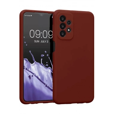 Mey İthalat®  Samsung Galaxy A23 4G Kılıf First Silikon - Bordo