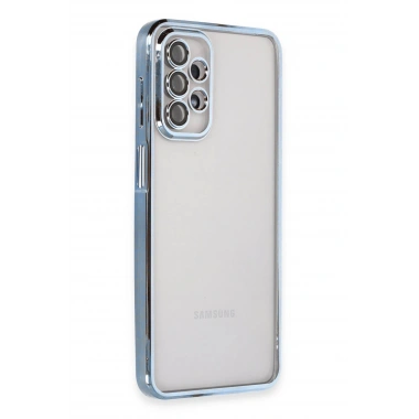 Mey İthalat®  Samsung Galaxy A23 4G Kılıf  Lensli Silikon - Açık Mavi