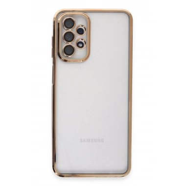 Mey İthalat®  Samsung Galaxy A23 4G Kılıf  Lensli Silikon - Gold