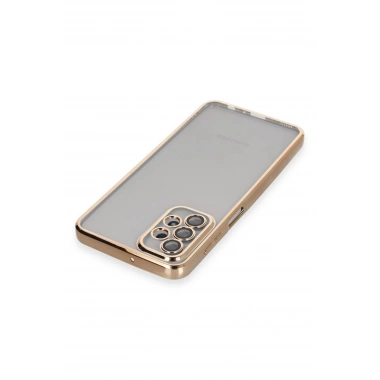 Mey İthalat®  Samsung Galaxy A23 4G Kılıf  Lensli Silikon - Gold
