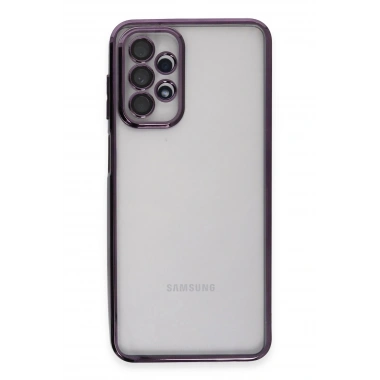 Mey İthalat®  Samsung Galaxy A23 4G Kılıf  Lensli Silikon - Mor
