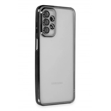 Mey İthalat®  Samsung Galaxy A23 4G Kılıf  Lensli Silikon - Siyah