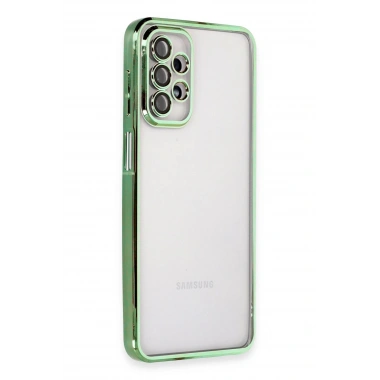 Mey İthalat®  Samsung Galaxy A23 4G Kılıf  Lensli Silikon - Yeşil