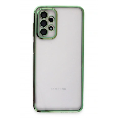 Mey İthalat®  Samsung Galaxy A23 4G Kılıf  Lensli Silikon - Yeşil