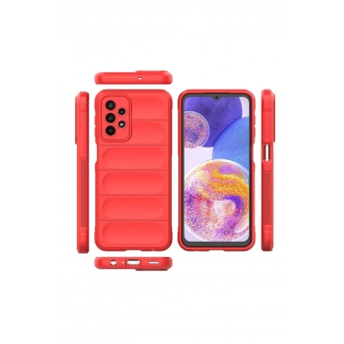 Mey İthalat®  Samsung Galaxy A23 4G Kılıf Optimum Silikon - Kırmızı