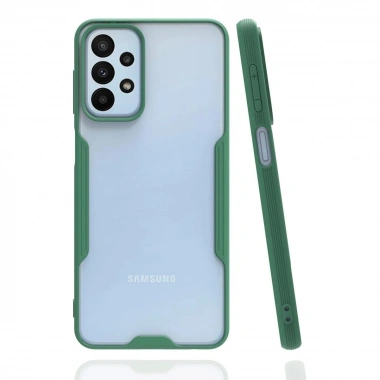 Mey İthalat®  Samsung Galaxy A23 4G Kılıf Platin Silikon - Yeşil