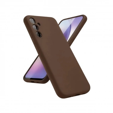 Mey İthalat®  Samsung Galaxy A24 4G Kılıf First Silikon - Kahverengi