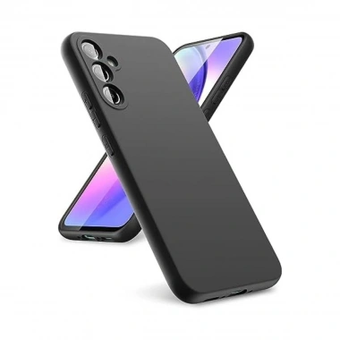 Mey İthalat®  Samsung Galaxy A24 4G Kılıf First Silikon - Siyah