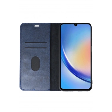 Mey İthalat®  Samsung Galaxy A24 4G Kılıf Trend S Plus Kapaklı Kılıf - Lacivert