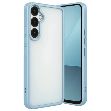 Mey İthalat®  Samsung Galaxy A24 4G Prime Kılıf  Lensli Silikon - Açık Mavi