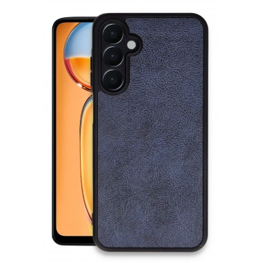 Mey İthalat®  Samsung Galaxy A25 5G Kılıf Aras Deri Kapak - Lacivert