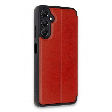 Mey İthalat®  Samsung Galaxy A25 5G Kılıf Flip Cover - Kırmızı