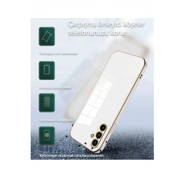 Mey İthalat®  Samsung Galaxy A25 5G Kılıf Volet Silikon - Pembe