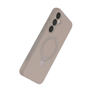 Mey İthalat®  Samsung Galaxy A25 5G Regal Magsafe Standlı Kapak - Çöl Titanyum