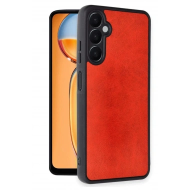 Mey İthalat®  Samsung Galaxy A26 Kılıf Aras Deri Kapak - Kırmızı