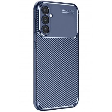 Mey İthalat®  Samsung Galaxy A26 Kılıf Auto Focus Karbon Kapak - Lacivert