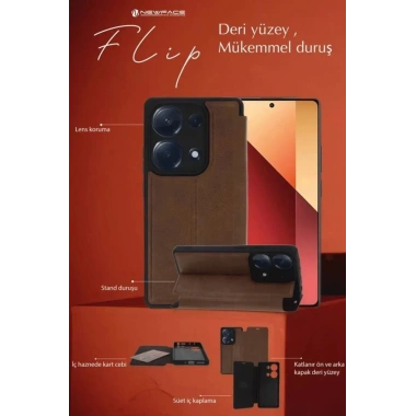 Mey İthalat®  Samsung Galaxy A26 Kılıf Flip Cover - Siyah