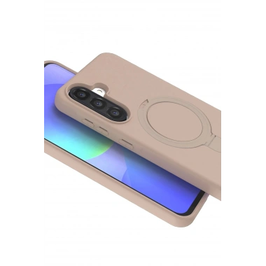 Mey İthalat®  Samsung Galaxy A26 Regal Magsafe Standlı Kapak - Çöl Titanyum