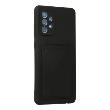 Mey İthalat®  Samsung Galaxy A33 5G Kılıf Kelvin Kartvizitli Silikon - Siyah