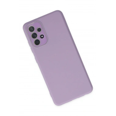 Mey İthalat® Samsung Galaxy A33 5G Kılıf Lansman Glass Kapak - Lila
