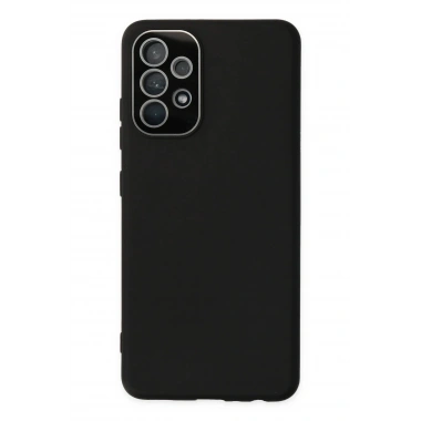 Mey İthalat®  Samsung Galaxy A33 5G Kılıf Lansman Glass Kapak - Siyah