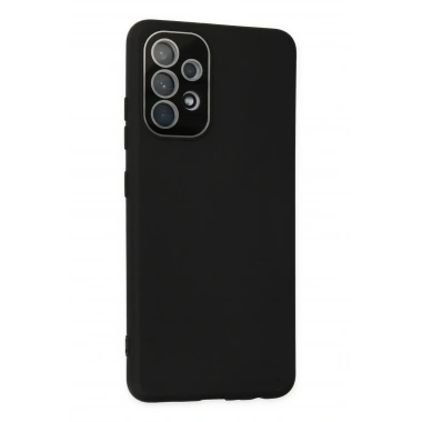 Mey İthalat®  Samsung Galaxy A33 5G Kılıf Lansman Glass Kapak - Siyah