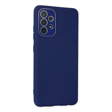 Mey İthalat®  Samsung Galaxy A33 5G Kılıf Lansman Glass Kapak - Sky Blue