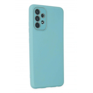 Mey İthalat® Samsung Galaxy A33 5G Kılıf Lansman Glass Kapak - Turkuaz