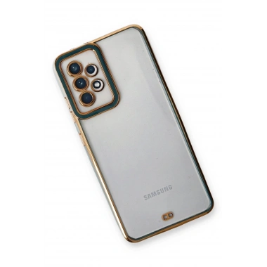 Mey İthalat® Samsung Galaxy A33 5G Kılıf Liva Lens Silikon - Yeşil