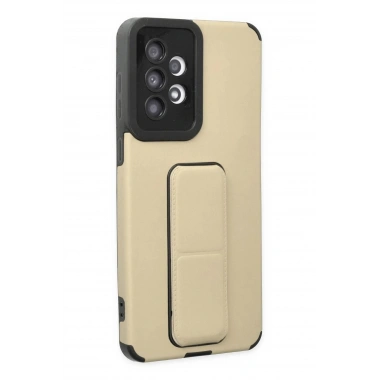 Mey İthalat® Samsung Galaxy A33 5G Kılıf Mega Standlı Silikon - Gold